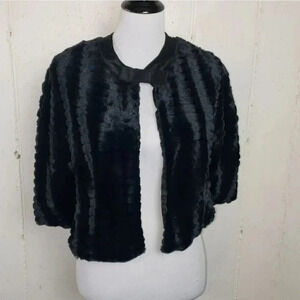 KC Parker‎ 14/16 girls faux fur black cape with bow